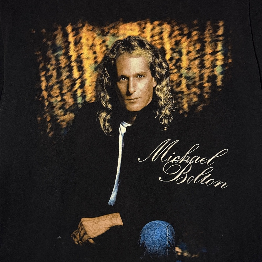 Vintage Michael Bolton World Tour T-Shirt / 1994 / Large / Single Stitch - Picture 3 of 6